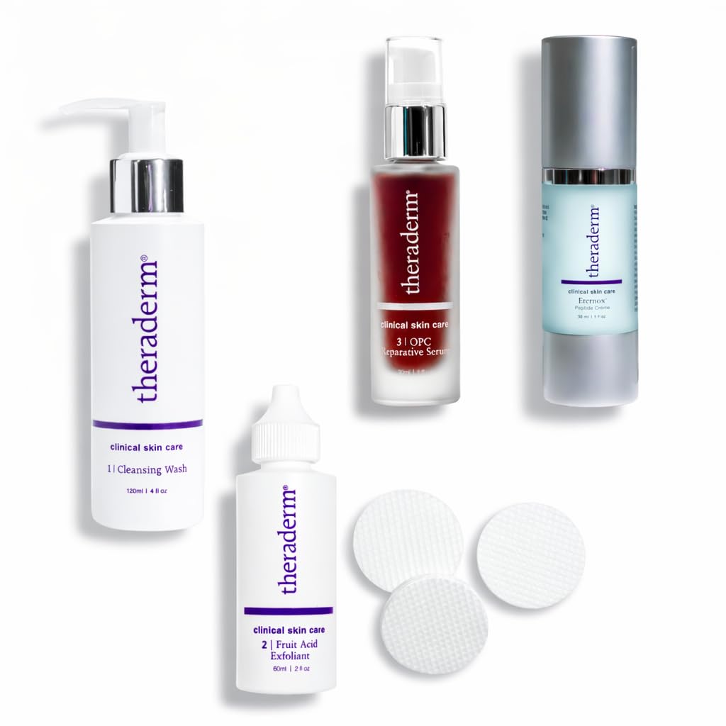 Amazon.com: Theraderm Anti-Aging System – Clinical 4-Step Skincare